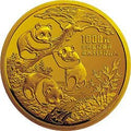 1990版熊貓金銀鉑紀念幣12盎司圓形金質紀念幣