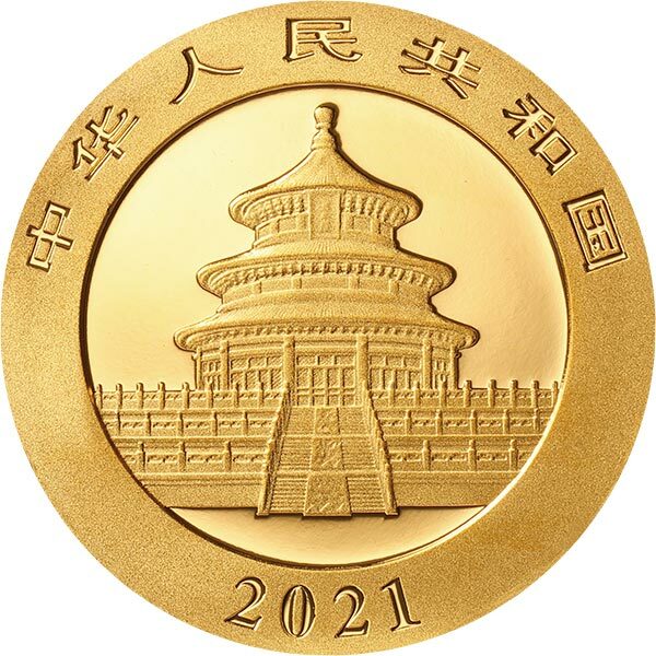 2021版熊貓3克普製投資金幣 - 圖片 2