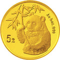 1995版熊貓金銀鉑及雙金屬紀念幣1-20盎司圓形金質紀念幣