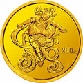 2001中國石窟藝術（敦煌）金銀紀念幣1-2盎司金質紀念幣