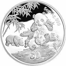 2012中國熊貓金幣發行30周年金銀紀念幣5盎司圓形銀質紀念幣