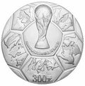 2006年德國世界盃足球賽金銀紀念幣1公斤圓形彩色銀幣