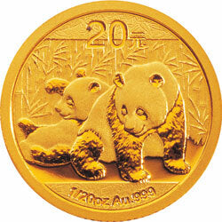 2010版熊貓金銀紀念幣1-20盎司金質紀念幣