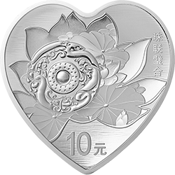 2019吉祥文化-美好愛情30克紀念銀幣（珠聯璧合）