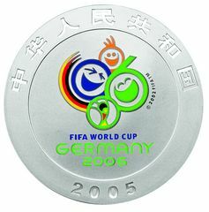 2006年德國世界盃足球賽金銀紀念幣1盎司圓形彩色銀幣 - 圖片 2