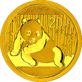 2015版熊貓金銀紀念幣1.555克（1-20盎司）圓形金質紀念幣