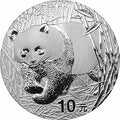 2002版熊貓貴金屬紀念幣1盎司銀質紀念幣