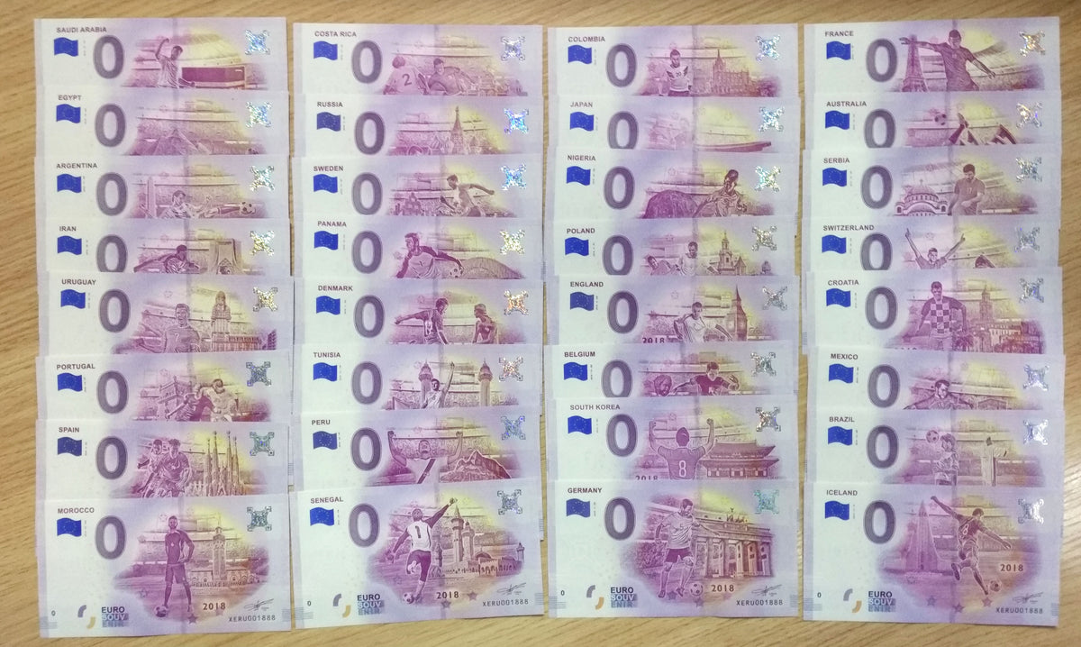 2018世界盃 入圍32國 0歐元收藏冊 - 圖片 3