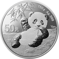 2020版熊貓金銀紀念幣150克圓形銀質紀念幣