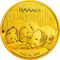 2013版熊貓金銀紀念幣1公斤圓形金質紀念幣