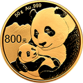 2019版熊貓金銀紀念幣50克圓形金質紀念幣