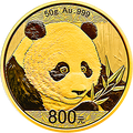 2018版熊貓金銀紀念幣50克圓形金質紀念幣