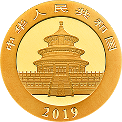 2019版熊貓金銀紀念幣15克圓形金質紀念幣 - 圖片 2
