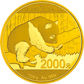 2016版熊貓金銀紀念幣150克圓形金質紀念幣
