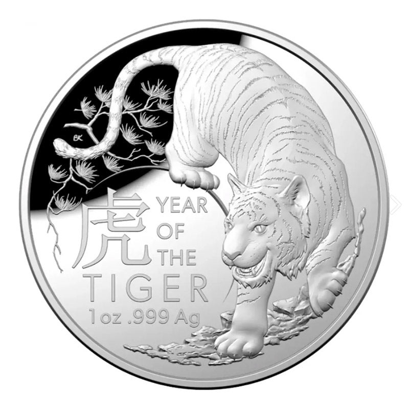 2022澳洲皇家虎年穹頂精鑄1盎司銀幣
