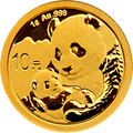 2019版熊貓金銀紀念幣1克圓形金質紀念幣