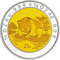 1995版熊貓雙金屬紀念幣C