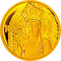 2014中國佛教聖地（峨眉山）金銀紀念幣7.776克（1-4盎司）圓形金質紀念幣
