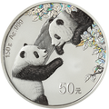 2023版熊貓貴金屬紀念幣150克圓形銀質紀念幣