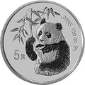 1995版熊貓1/20盎司鉑質紀念幣