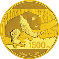 2016版熊貓金銀紀念幣100克圓形金質紀念幣