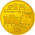 1996中國古代科技發明發現金銀紀念幣（第5組）1-2盎司圓形金質紀念幣A
