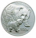 2004版熊貓貴金屬紀念幣1-2盎司圓形鈀質紀念幣