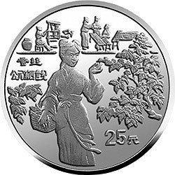 1994中國古代科技發明發現金銀鉑紀念幣（第3組）1-4盎司圓形鉑質紀念幣C