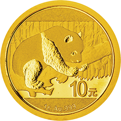 2016版熊貓金銀紀念幣1克圓形金質紀念幣