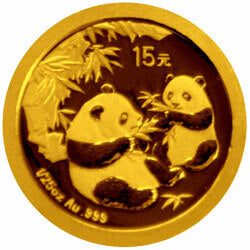 2007中國熊貓金幣發行25周年金銀紀念幣1-25盎司圓形金質紀念幣X