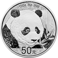 2018版熊貓金銀紀念幣150克圓形銀質紀念幣
