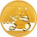 2017版熊貓金銀紀念幣3克圓形金質紀念幣