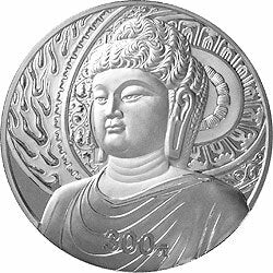2002中國石窟藝術（龍門）金銀紀念幣1公斤銀質紀念幣