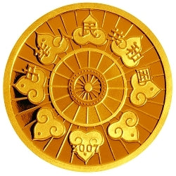 2007內蒙古自治區成立60周年1-4盎司紀念金幣 - 圖片 2