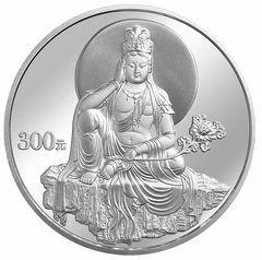 2004年觀音貴金屬紀念幣1公斤圓形銀質紀念幣