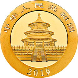2019版熊貓金銀紀念幣30克圓形金質紀念幣 - 圖片 2