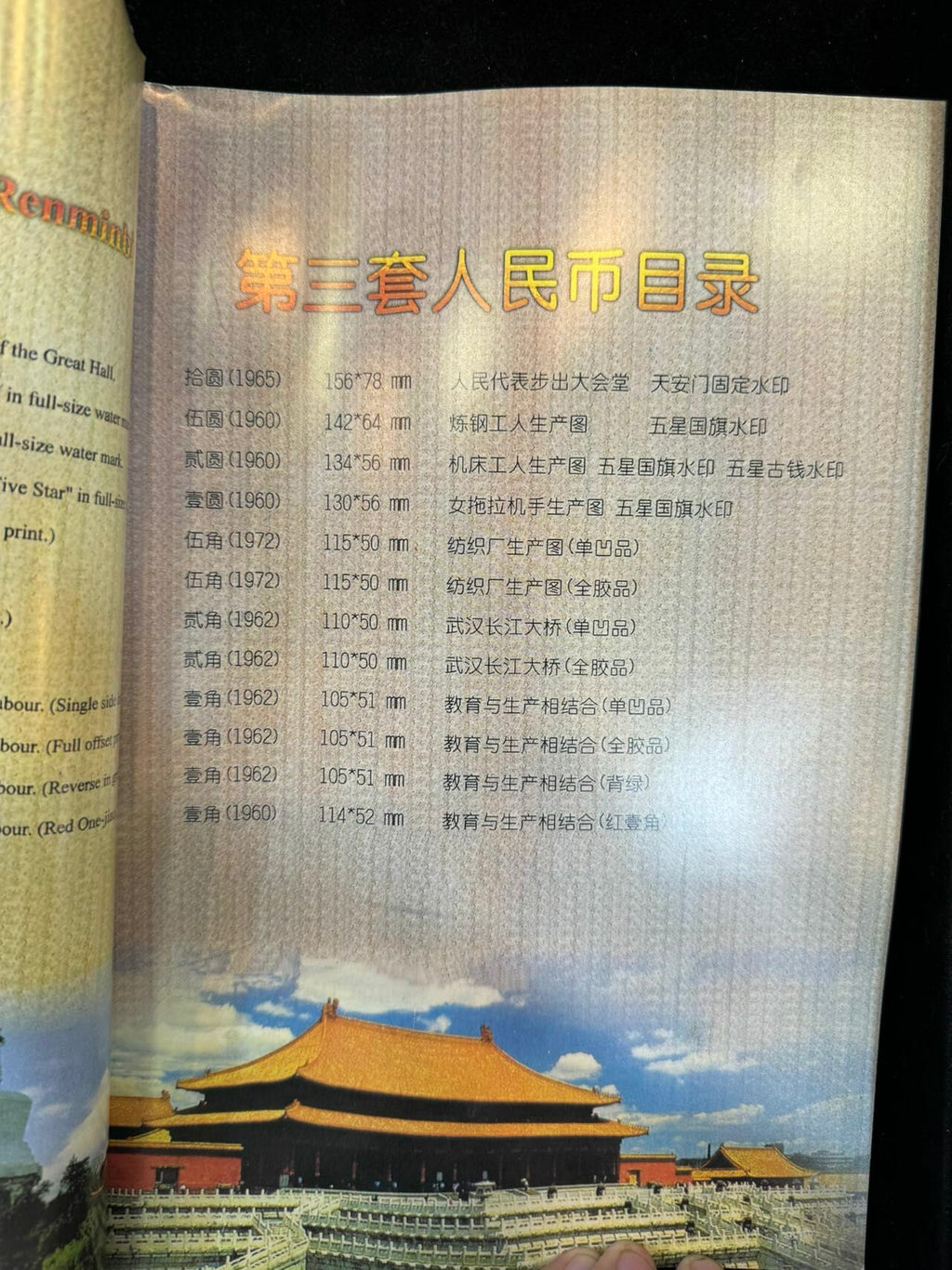 第三套人民幣珍藏冊 - 圖片 2