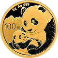 2019版熊貓金銀紀念幣8克圓形金質紀念幣