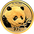 2018版熊貓金銀紀念幣1克圓形金質紀念幣