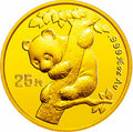 1996版熊貓金銀鉑及雙金屬紀念幣1-4盎司圓形金質紀念幣