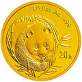 2003版熊貓貴金屬紀念幣1-20盎司圓形金質紀念幣