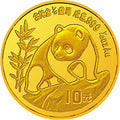 1990版熊貓金銀鉑紀念幣1-10盎司圓形金質紀念幣