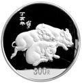2007中國丁亥（豬）年金銀紀念幣1公斤圓形銀質紀念幣