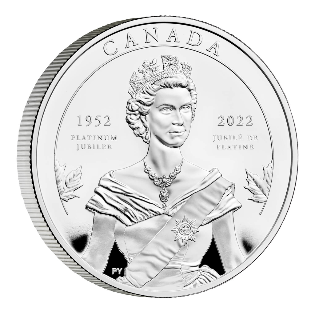2022年英國和加拿大發行女王鉑金禧年精製銀套幣（英國和加拿大各1枚1盎司精製銀幣） - 圖片 3