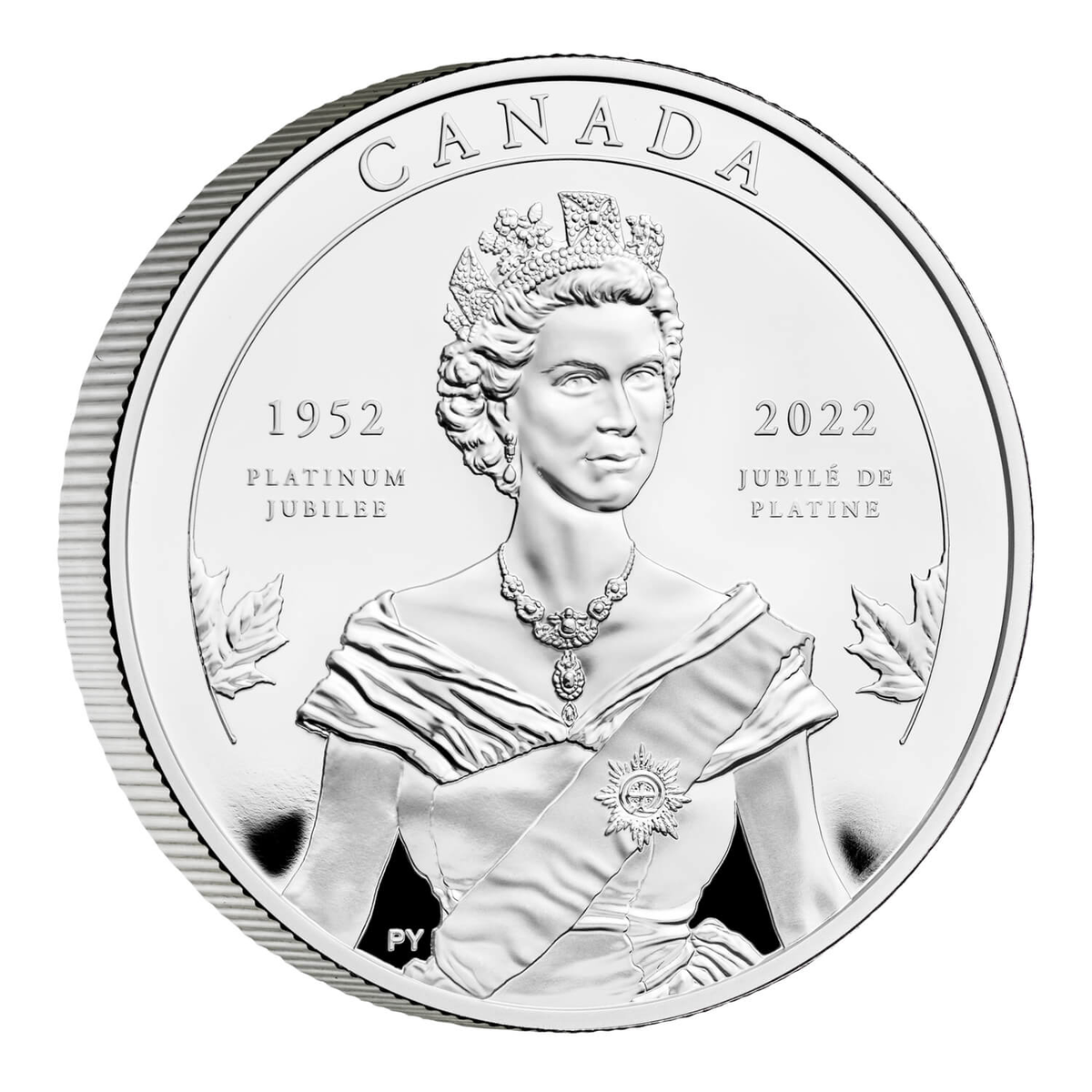 2022年英國和加拿大發行女王鉑金禧年精製銀套幣（英國和加拿大各1枚1盎司精製銀幣） - 圖片 3