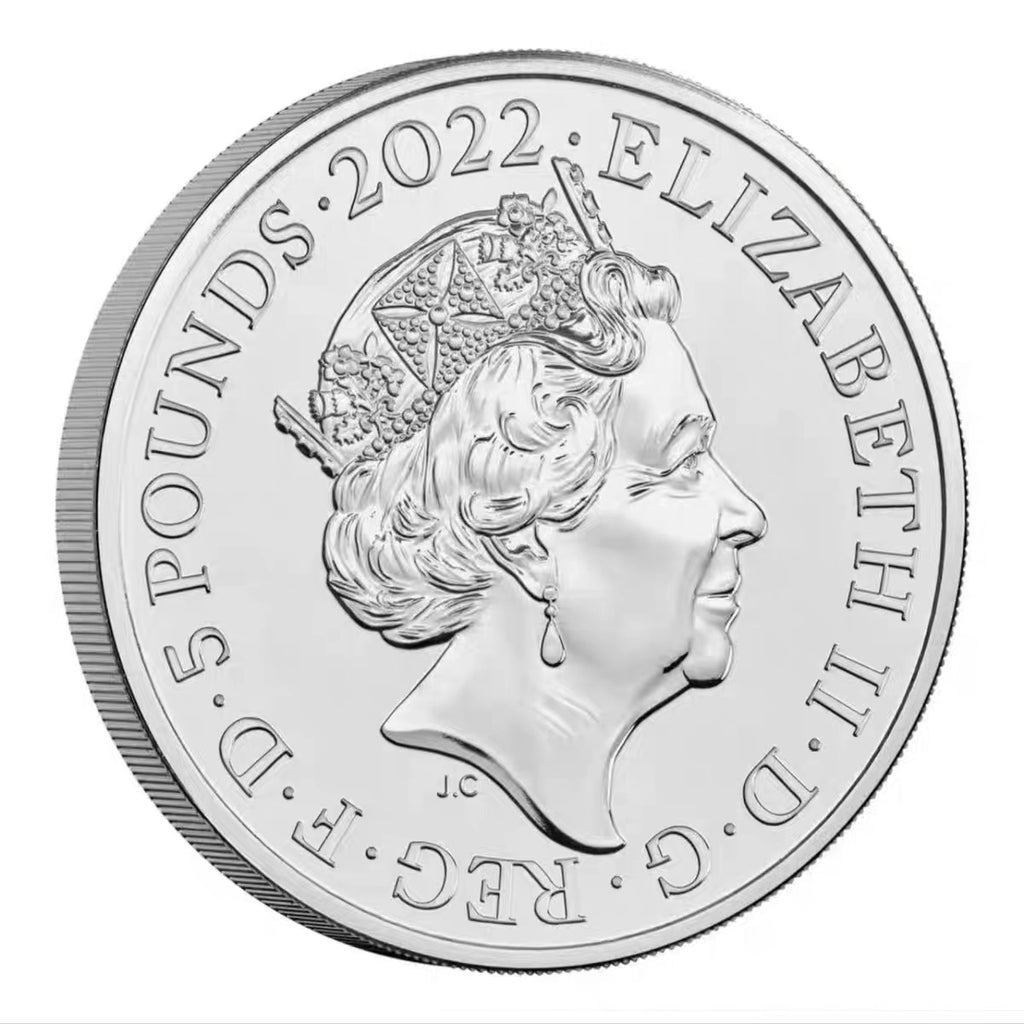 英國2022伊麗莎白女王5鎊簽名版榮譽和授勛紀念幣 - 圖片 2