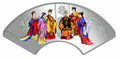 2003古典文學名著——《紅樓夢》彩色金銀紀念幣（第3組）5盎司扇形紀念銀幣
