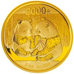 2009版熊貓金銀紀念幣5盎司金質紀念幣