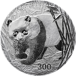 2001版熊貓金銀紀念幣1公斤銀質紀念幣
