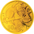 2016中國丙申（猴）年金銀紀念幣3.110克（1-10盎司）圓形金質紀念幣